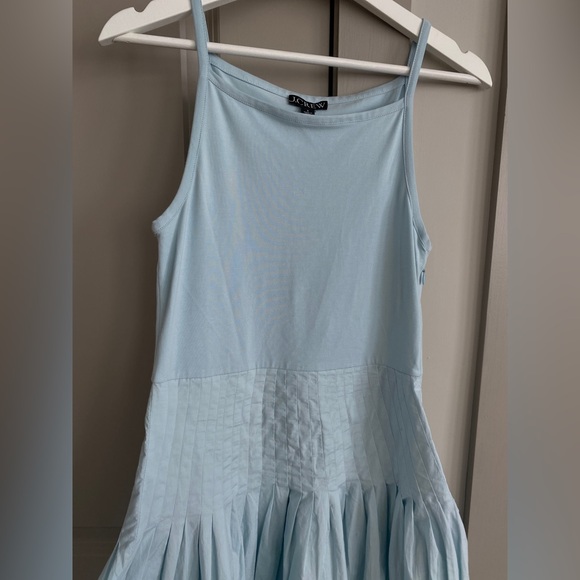 J. Crew women’s pintuck mixty midi dress tank blue size S - Picture 5 of 6